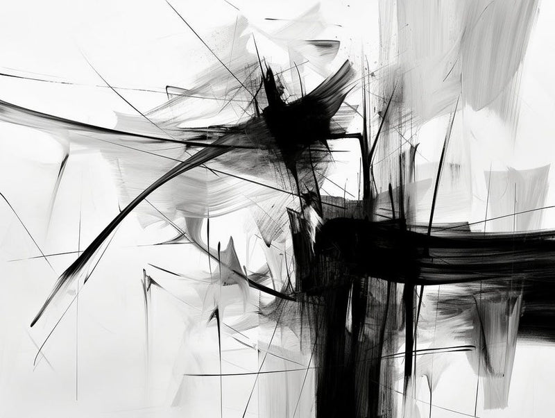Metaphysical Exploration Abstract Black And White 3