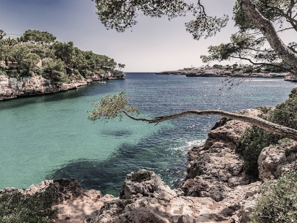 Island scenery at beautiful coast on Majorca island, Spain