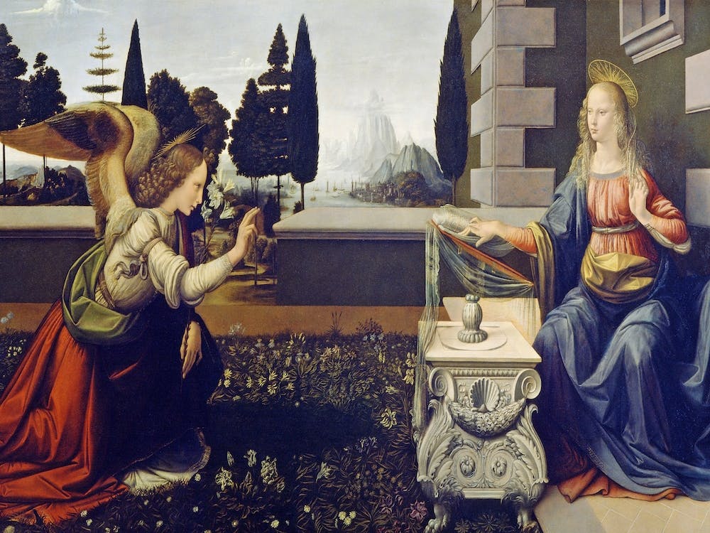 The Annunciation, Leonardo Da Vinci