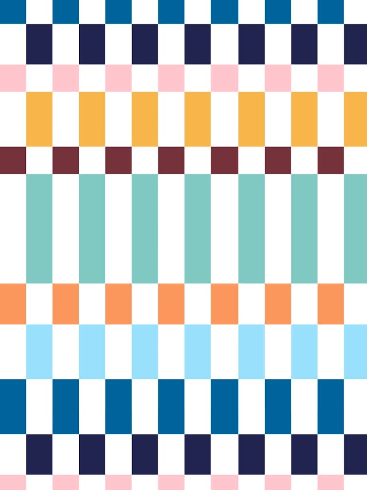 Checkered Pattern Multi Colour 1