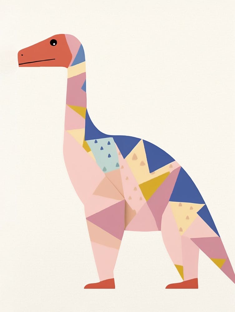 Nursery Dinosaur Art Alectrosaurus 3