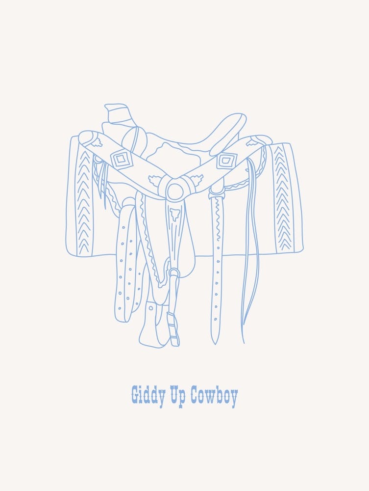 Giddy Up Cowboy Blue