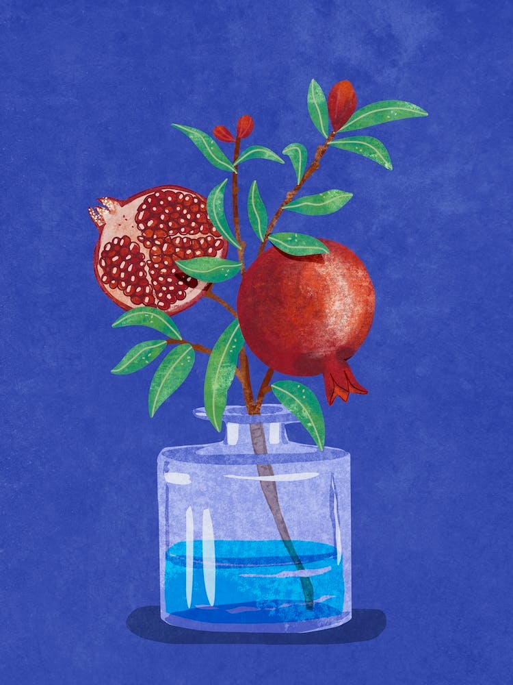 Pomegranate in Vase