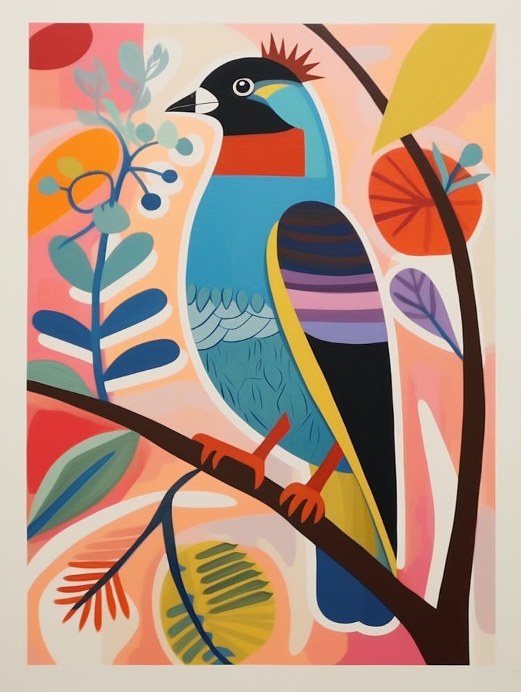 Colourful Scandi Bird Eurasian Sparrowhawk 1