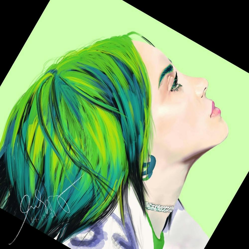 Billie Eilish signed poster