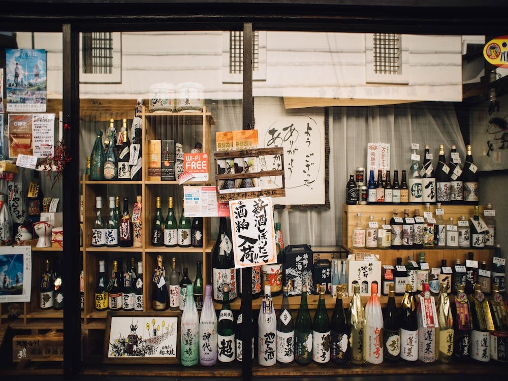 Japanese Sake Liquor Store