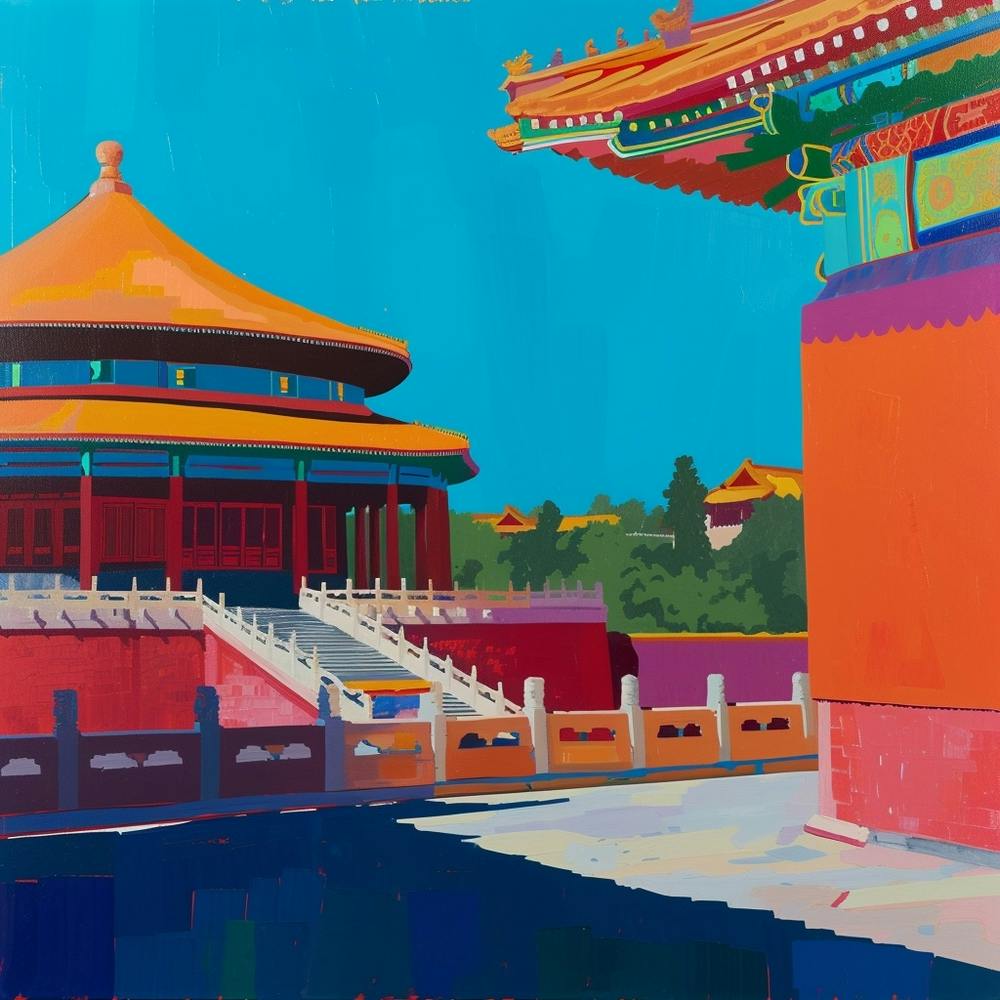 Abstract Park Collection Jingshan Park Beijing China 3