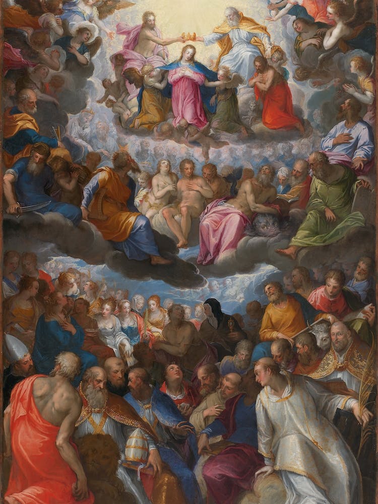 The Coronation Of The Virgin, Johann Rottenhammer