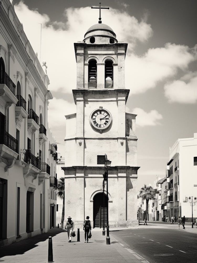 Cadiz, Spain, Black And White Analogue Photography 5