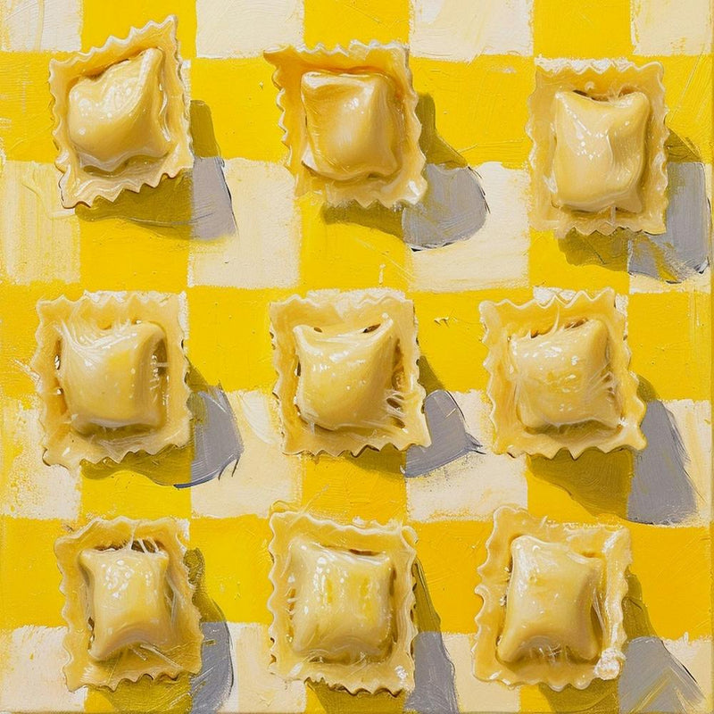 Ravioli Yellow Checkerboard 1