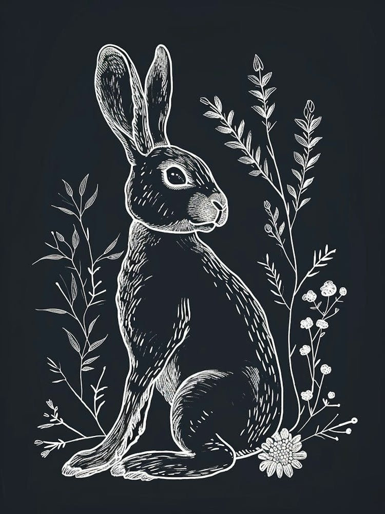 Beveren Rabbit Minimalist Illustration 4