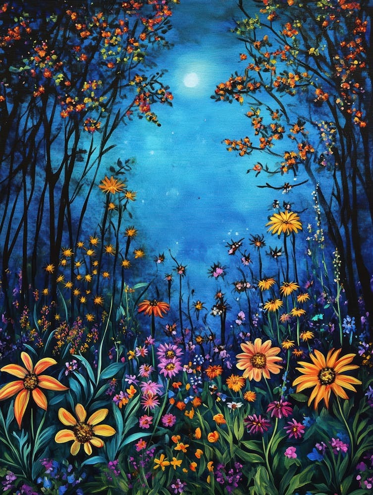 Clair de lune dans la forêt 8