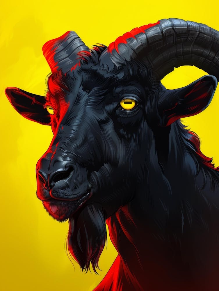 Goat With Horns