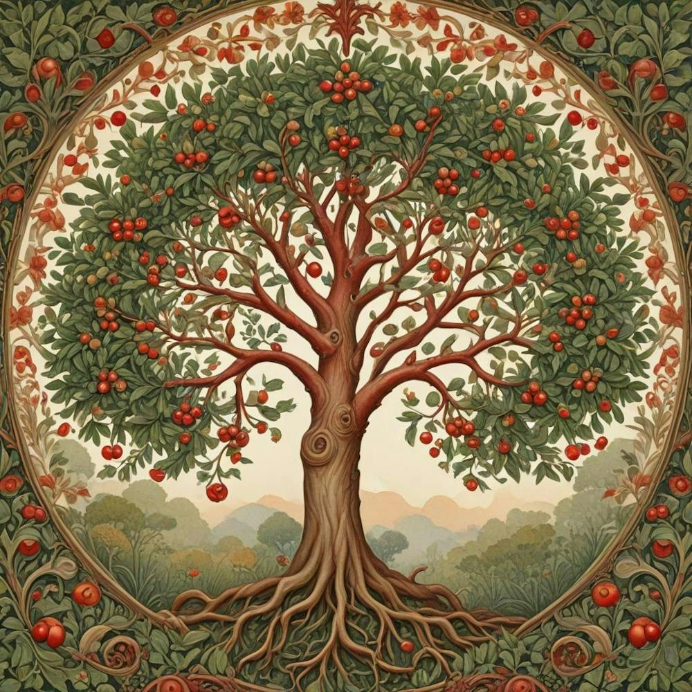 William Morris Floral Pattern Floral Reverie (1)