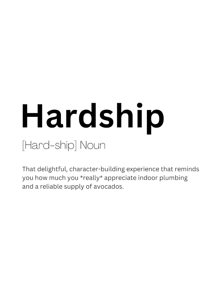 Hardship Definition Meaning