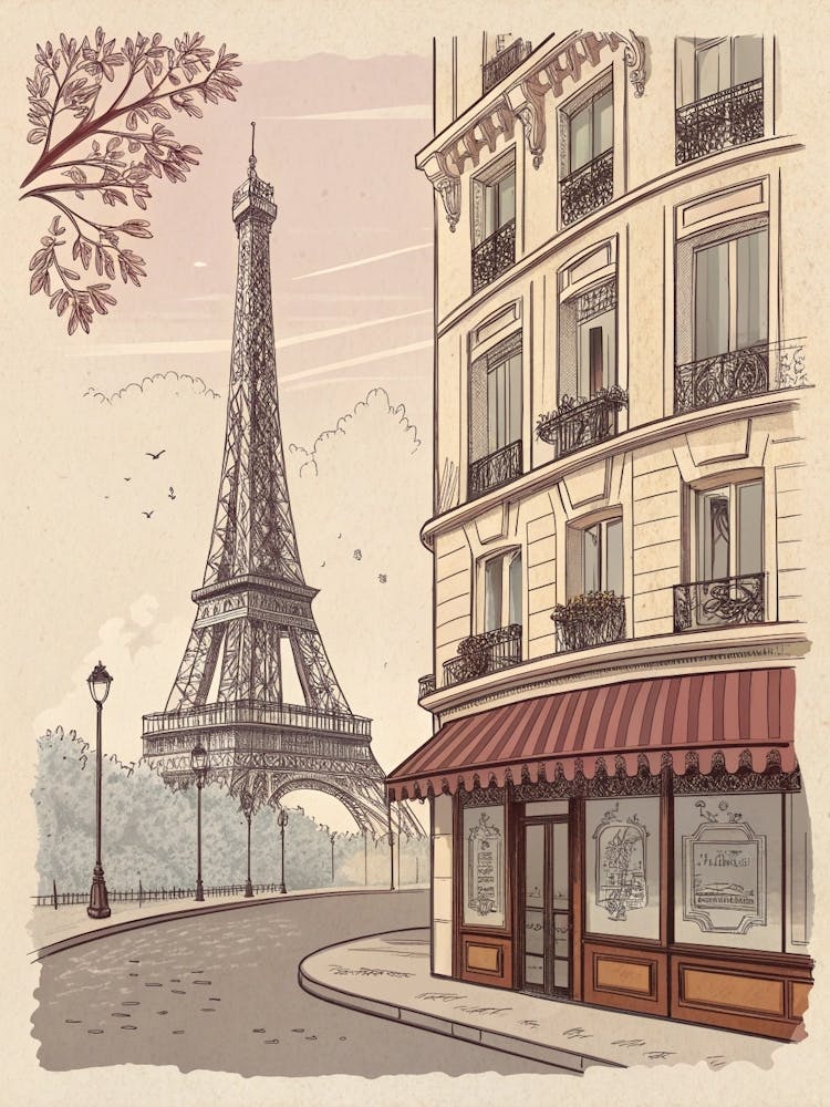 Paris Eiffel Tower art print