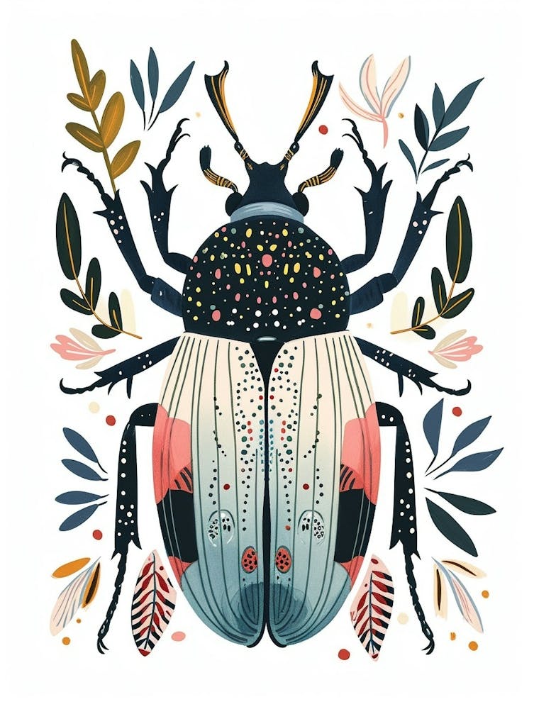 Colourful Insect Illustration Beetle 16