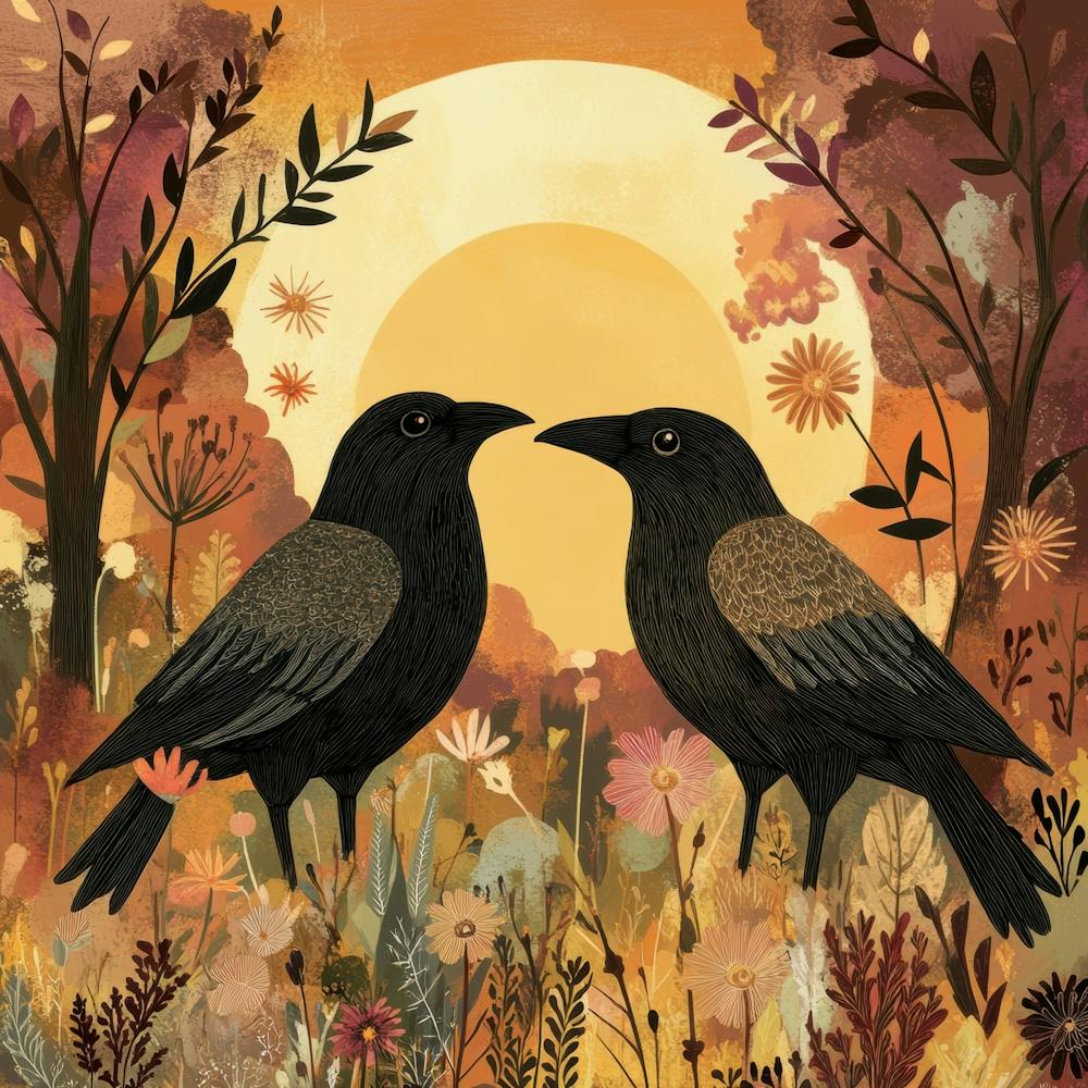 Crows In The Forest