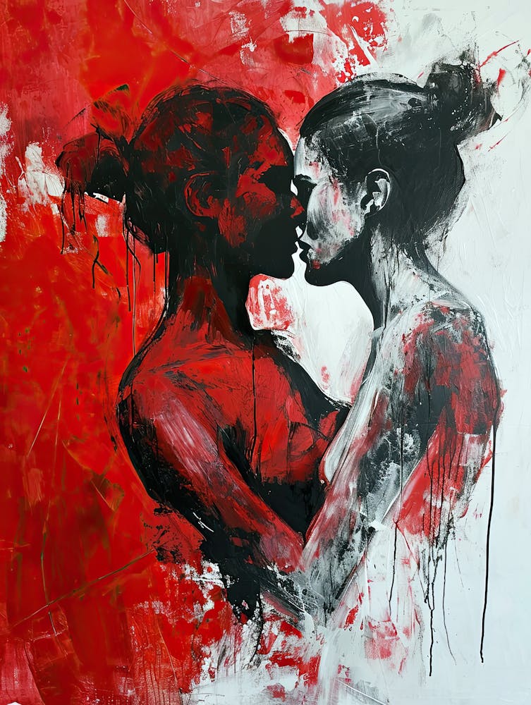 Two Women Kissing, Nude Series