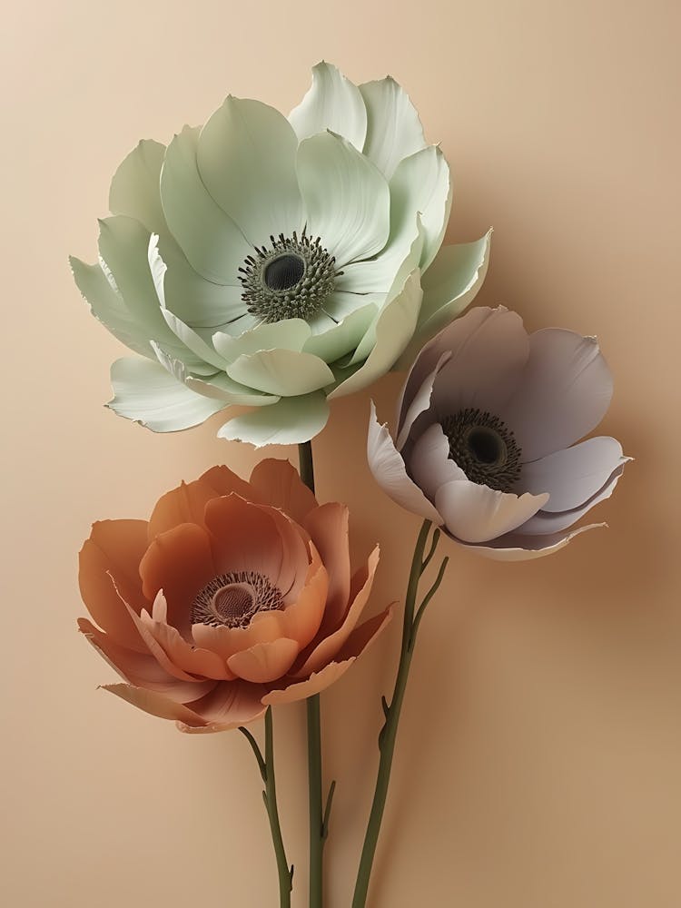 Modern Neutral Flower Bouquet