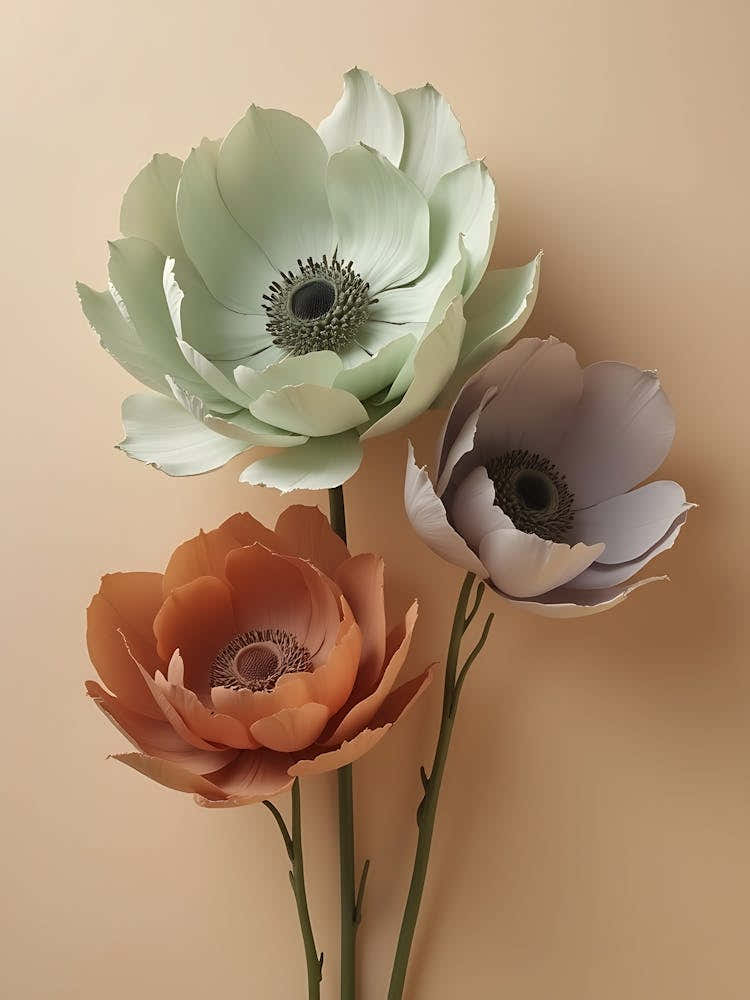 Modern Neutral Flower Bouquet