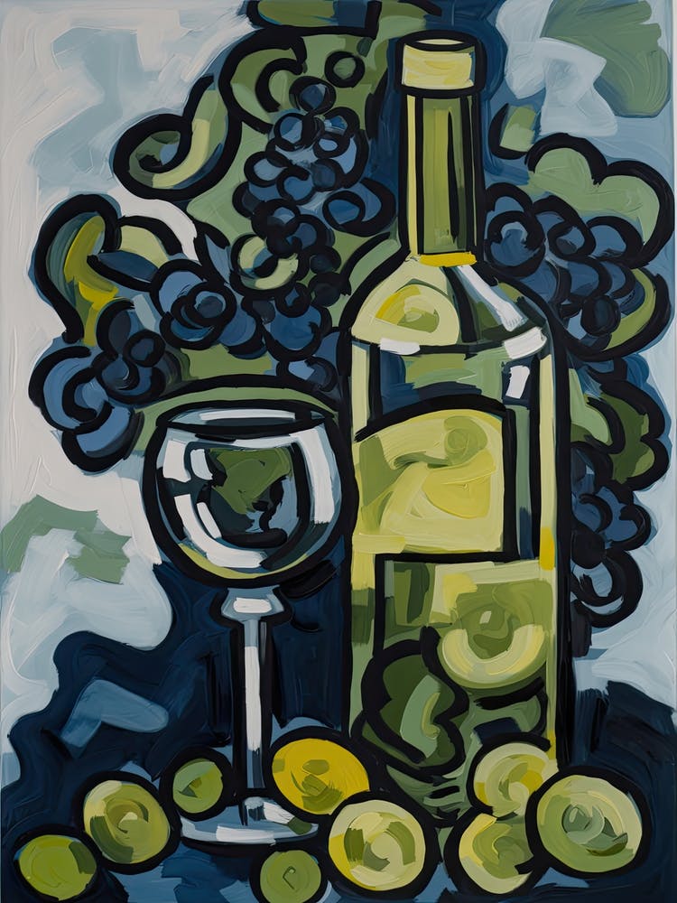 Riesling Wine Illustration 3