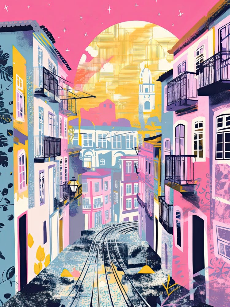 Lisbon im Risographie-Stil 2
