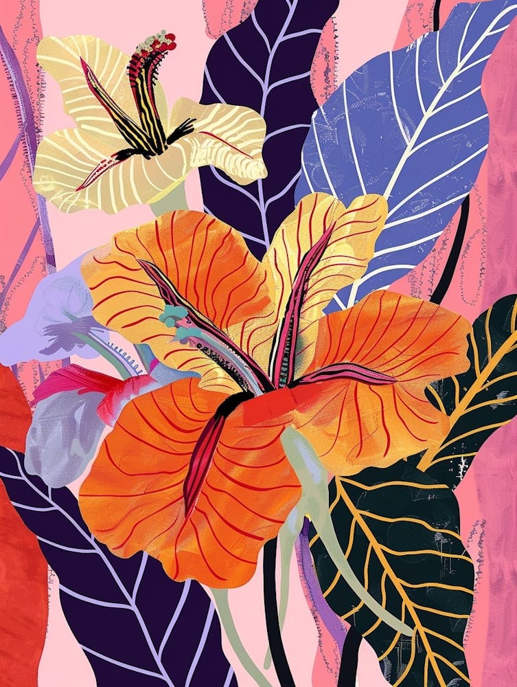 Colourful Flower Illustration Petunia 2