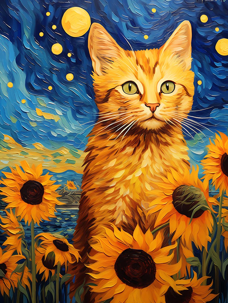 Katzen-Sonnenblumen 1