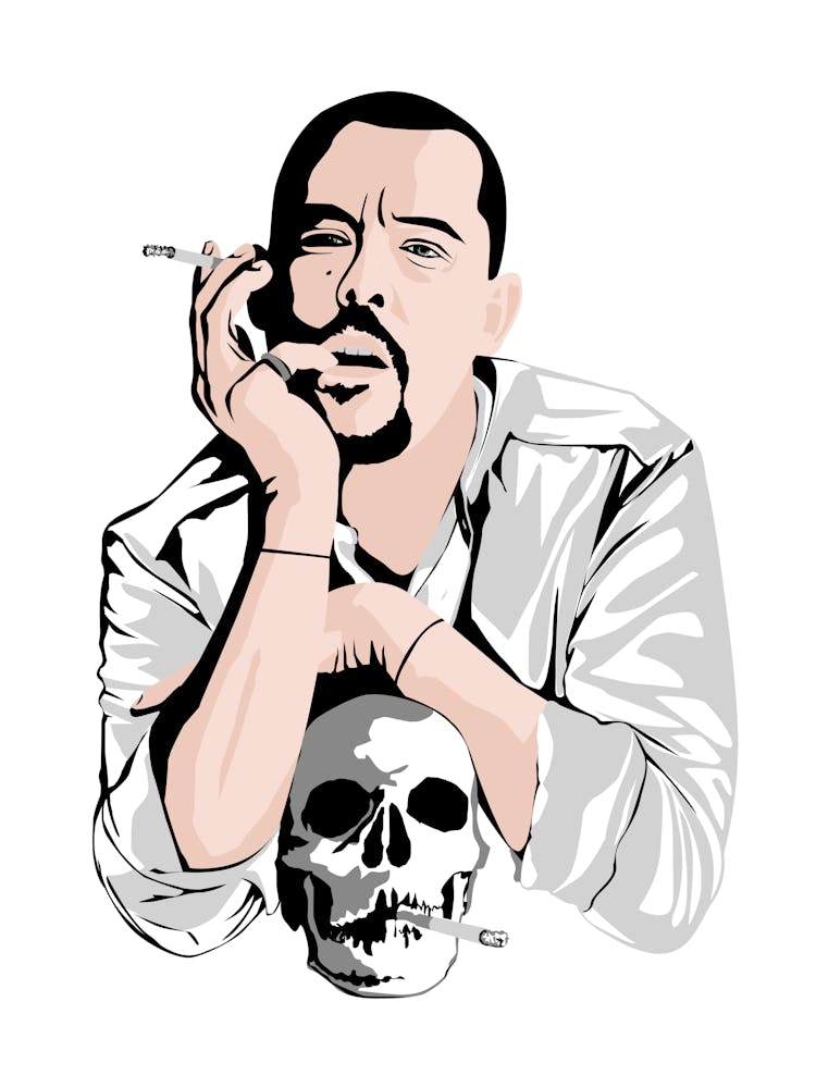 A. Mcqueen Smoking A Cigarette