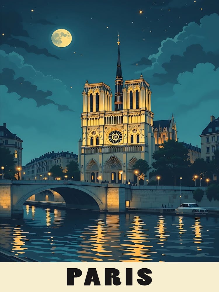 Paris Vintage Travel Poster 5