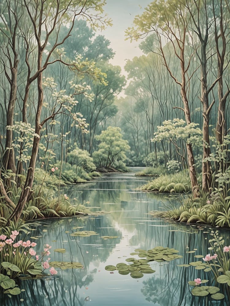 Serene Lily Pond