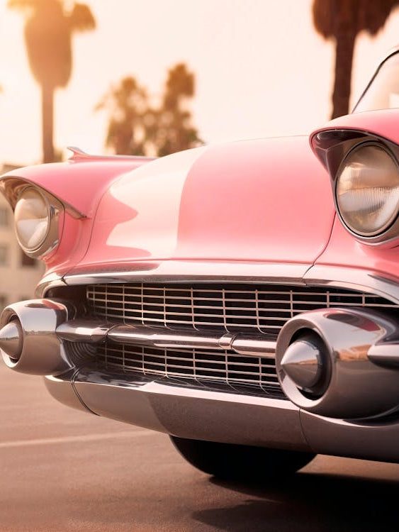 California Dreaming - Venice Pink Retro Car