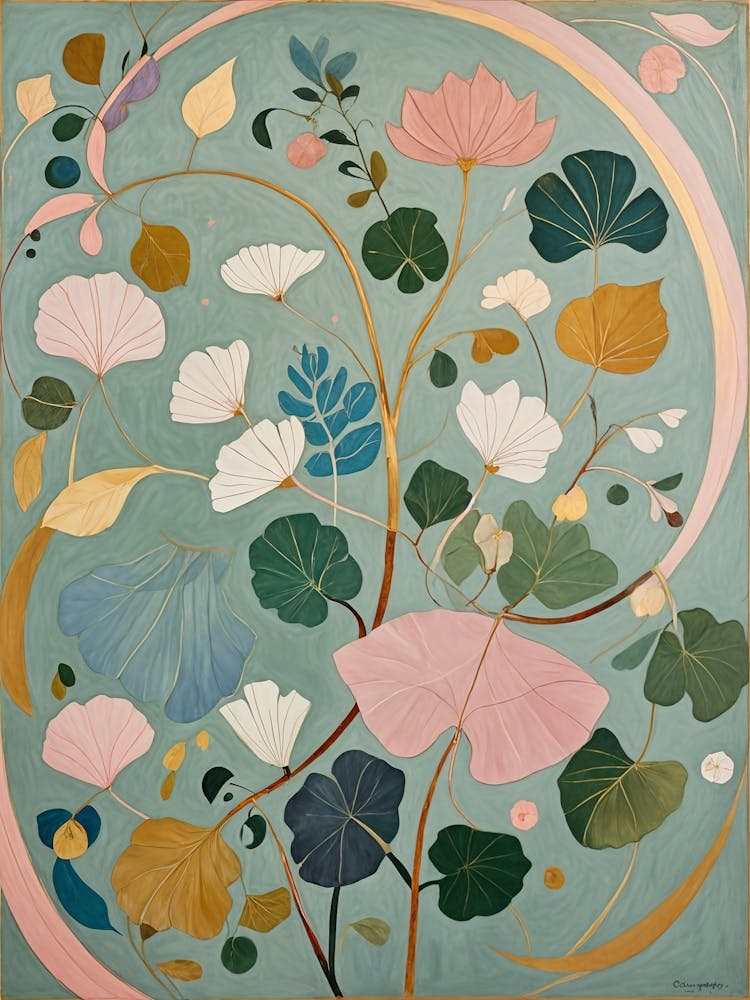 Tourbillon de Feuilles Pastel