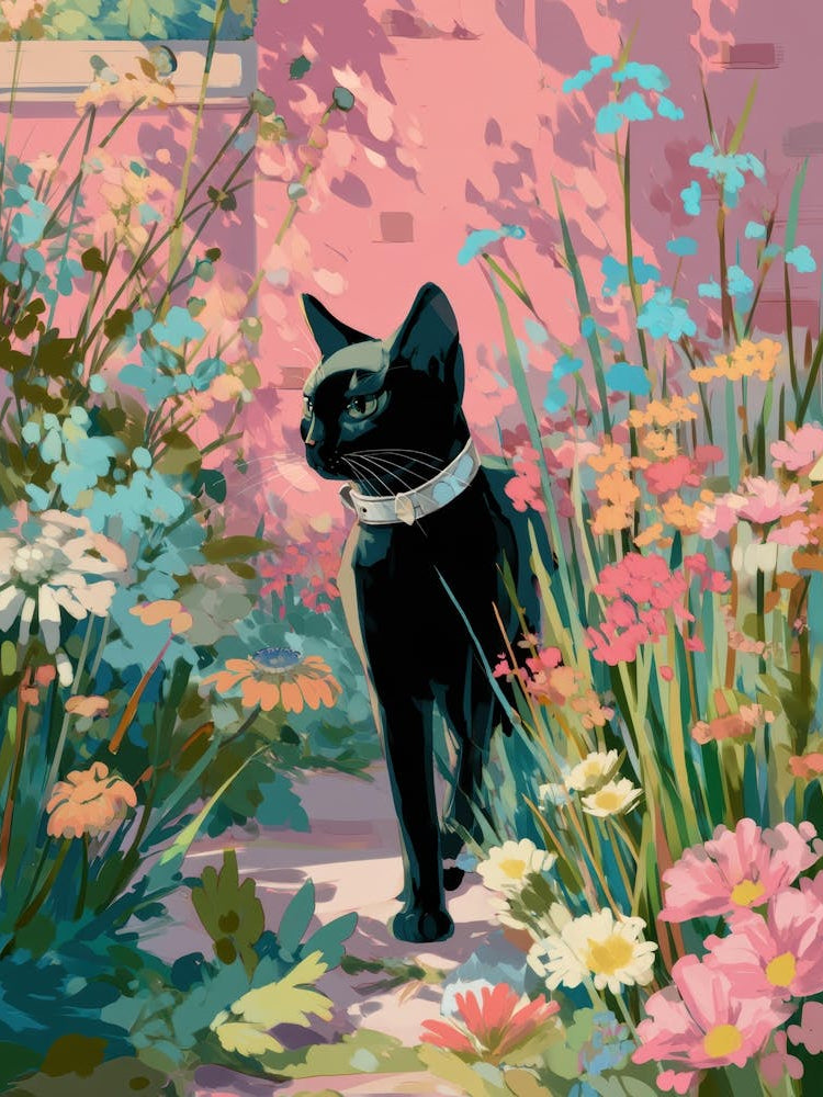 Cat In The Garden 30