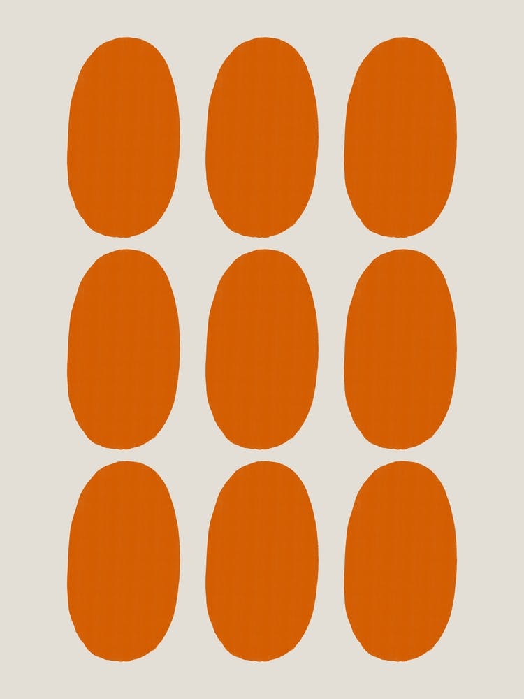 Lined Up Orange