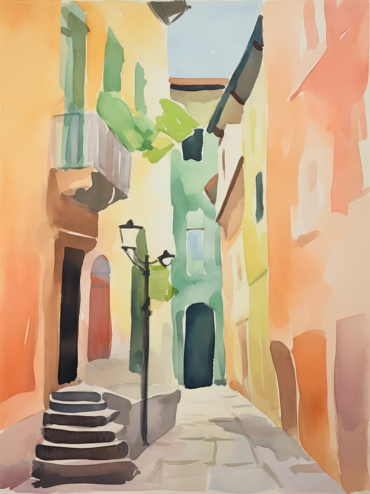Ravenna, Italy Watercolour Streets 3
