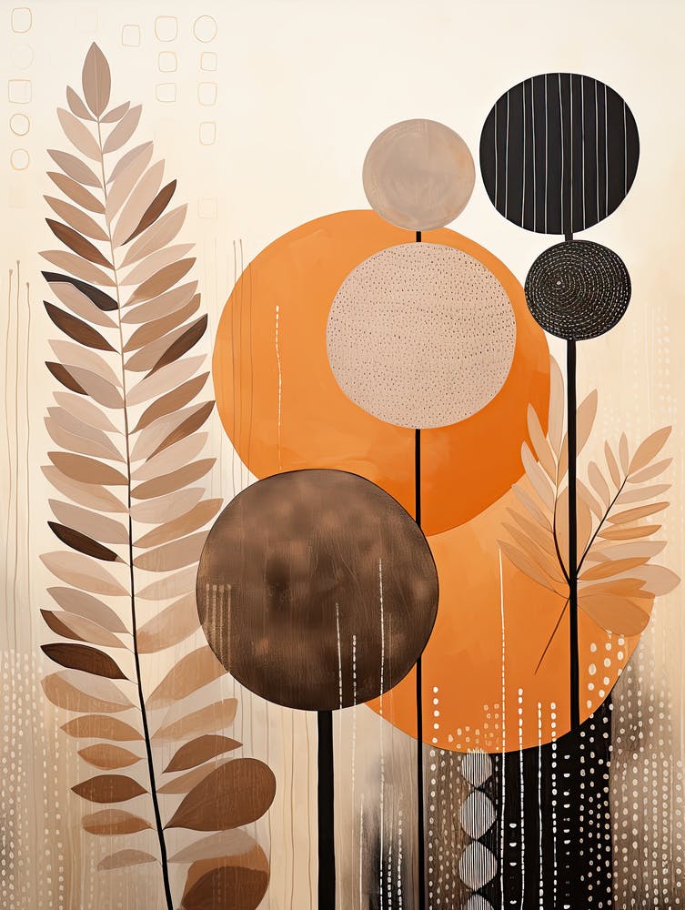 Floral Print 58, Mid Century Modern Wandkunst, Pop Culture Print Modern Art, Ausstellungsplakat Minimalistisch Modern, Retro Print, Bauhaus