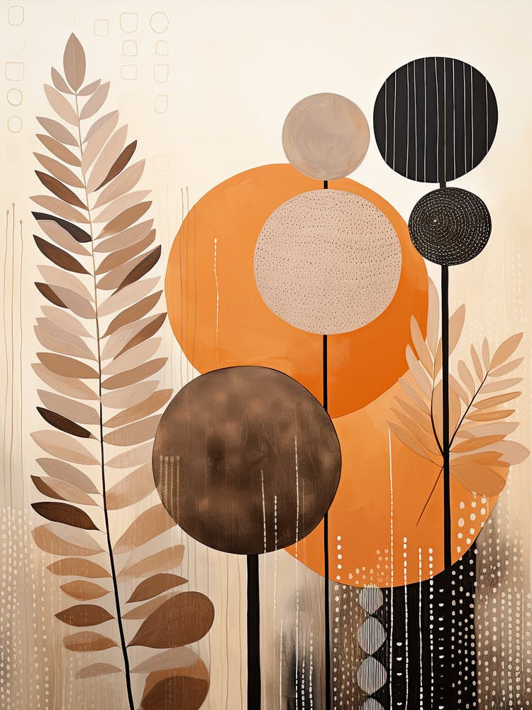 Floral Print 58, Mid Century Modern Wall Art, Pop Culture Print Modern Art, Exhibition Poster Minimalist Modern, Retro Print, Bauhaus