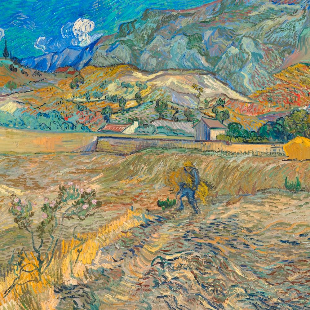 Vincent Van Gogh Landscape At Saint Rémy