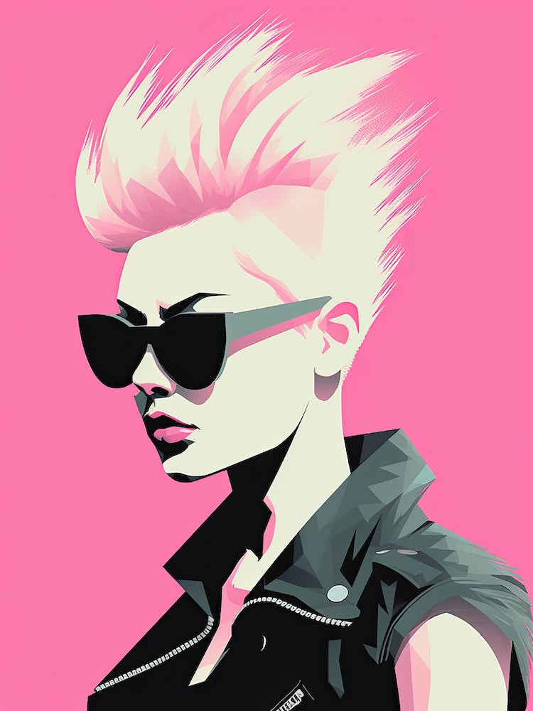 Pink Punk Revolution: Minimalist Expression