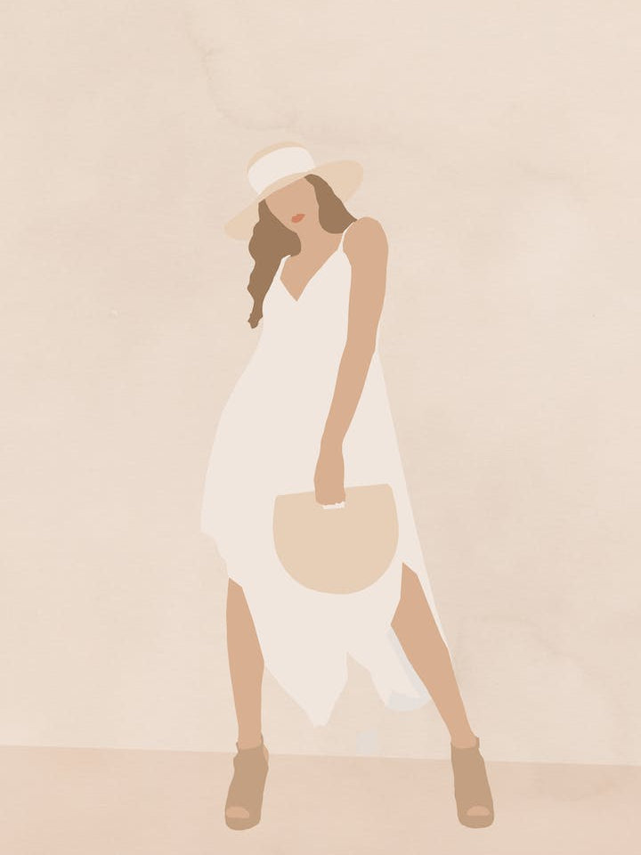 Woman In White Dress