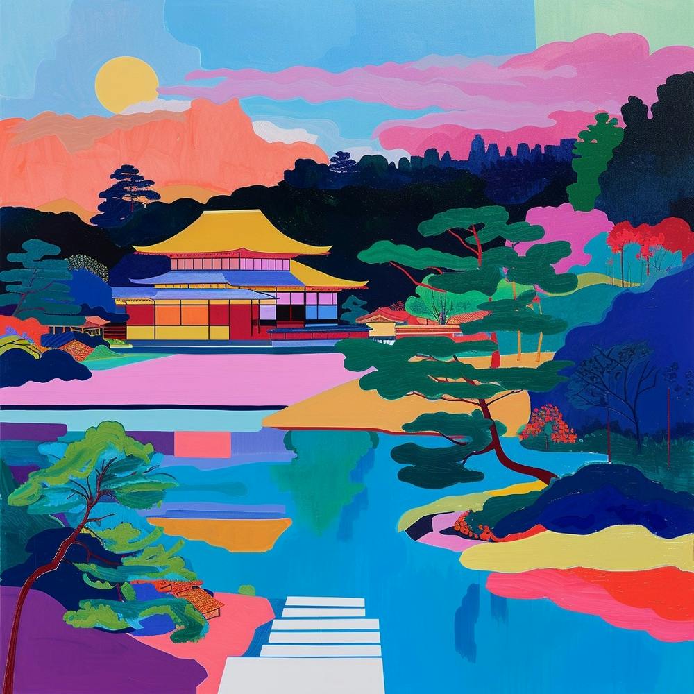 Farbenfrohe Gärten Katsura Imperial Villa Japan 2