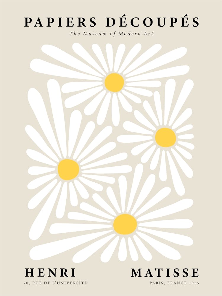 Matisse Inspired Botanical Daisies
