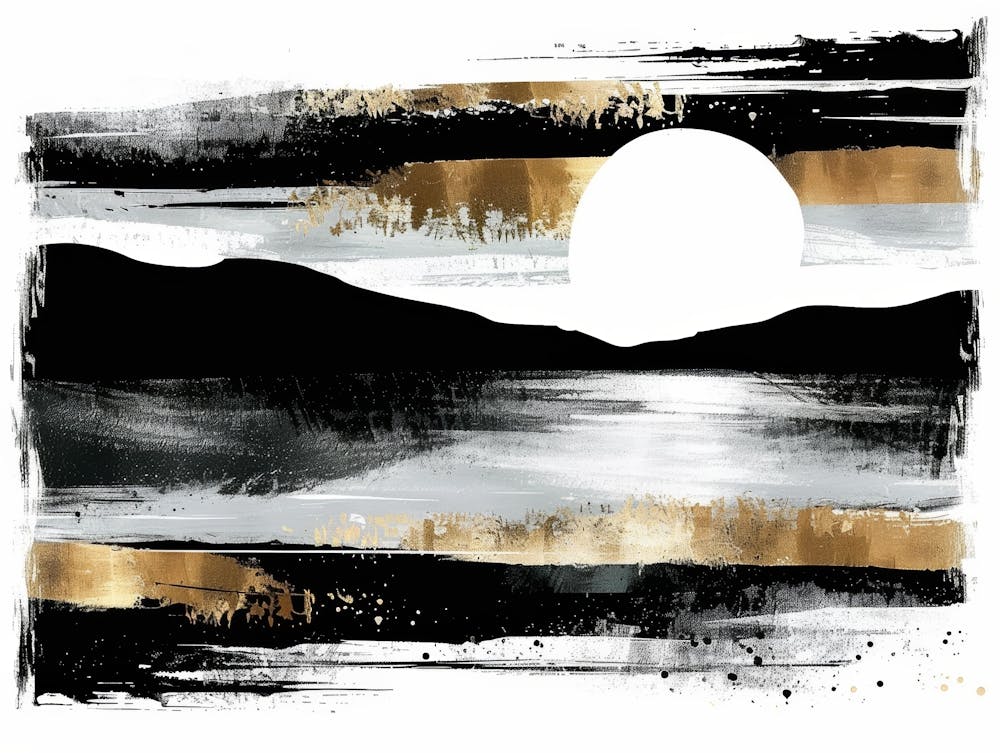 Black Gold Canvas Print