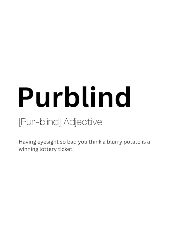 Purblind Definition Meaning
