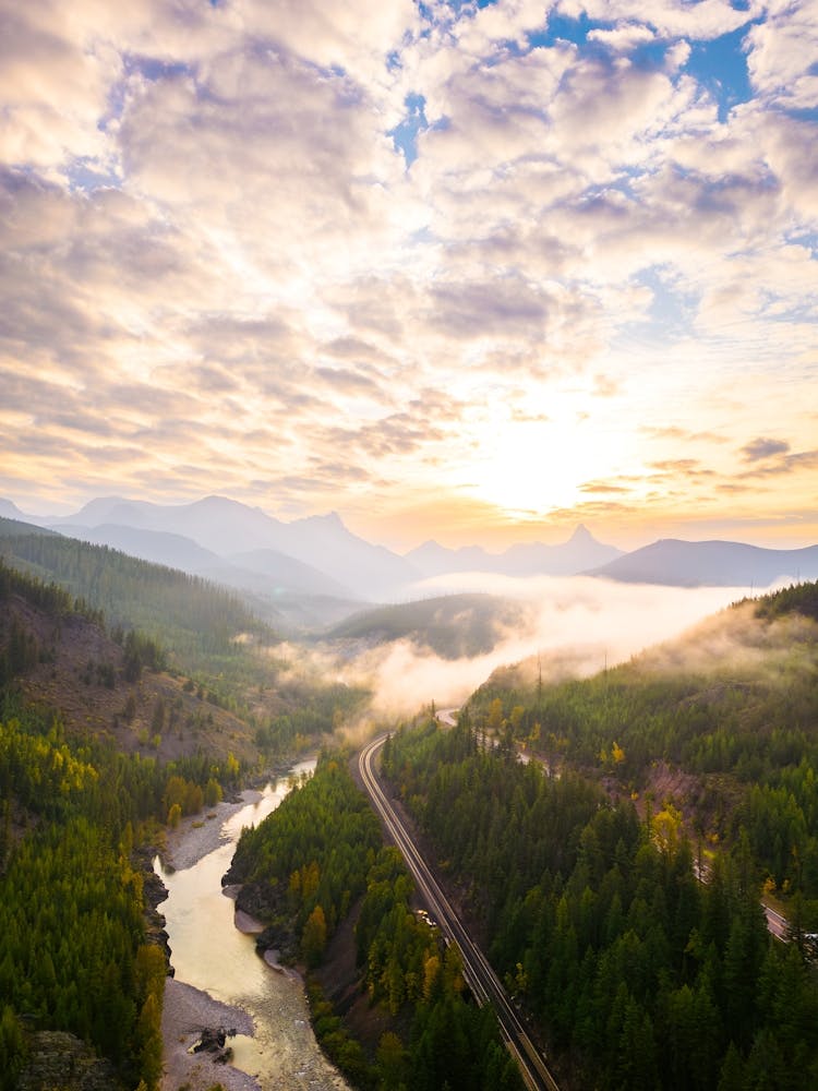 Portrait Aérien des Montagnes du Montana