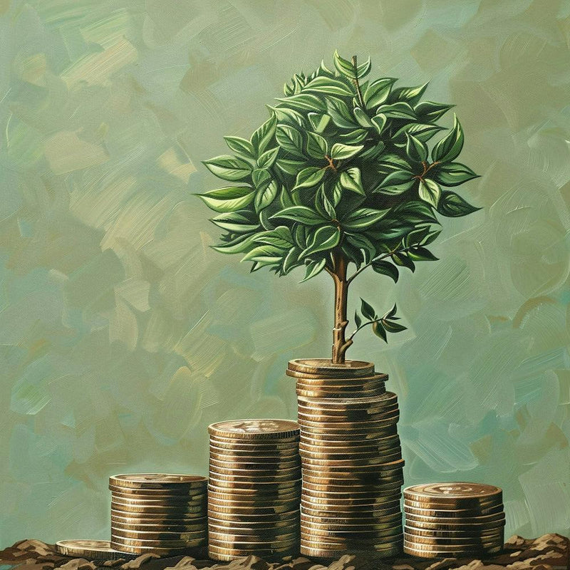 Tree On The Stack Of Coins