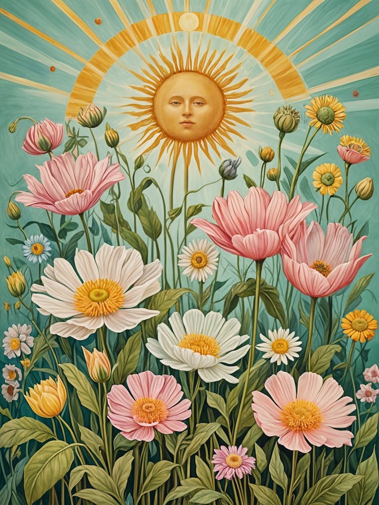 Soleil Prenant Soin des Fleurs n°1