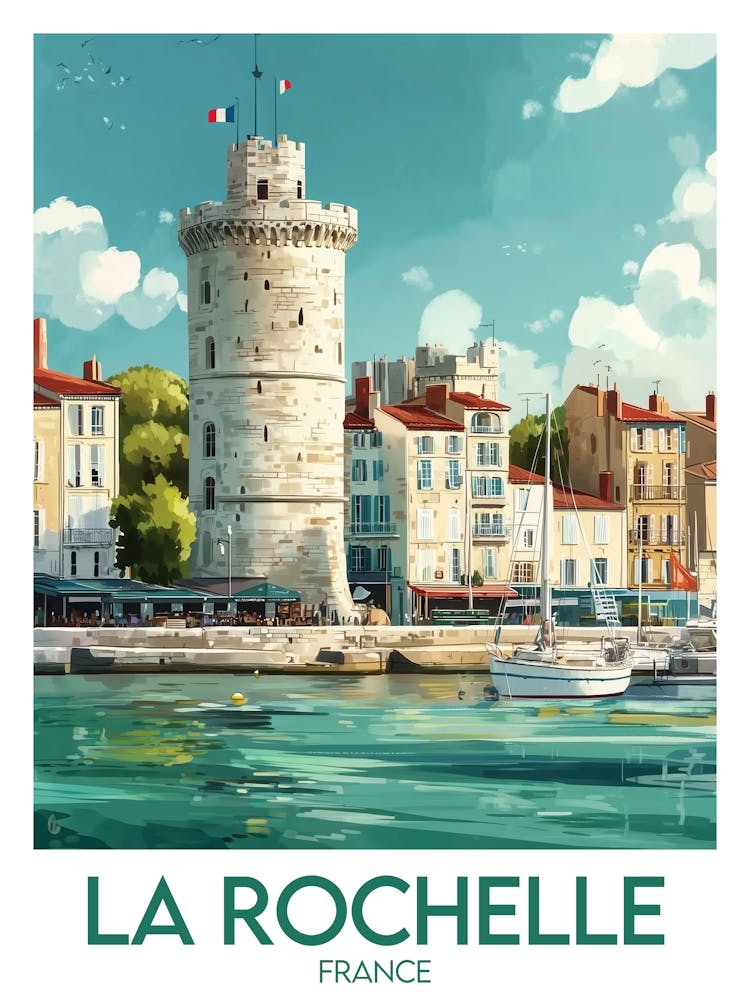 Affiche de voyage La Rochelle